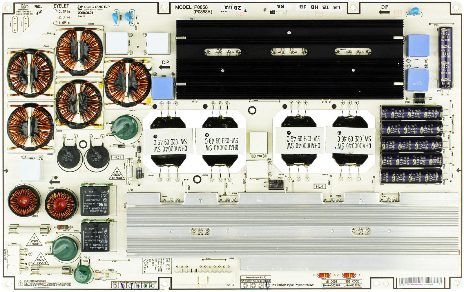 Samsung BN44-00278A (LJ44-00176A) Power Supply Unit - Click Image to Close